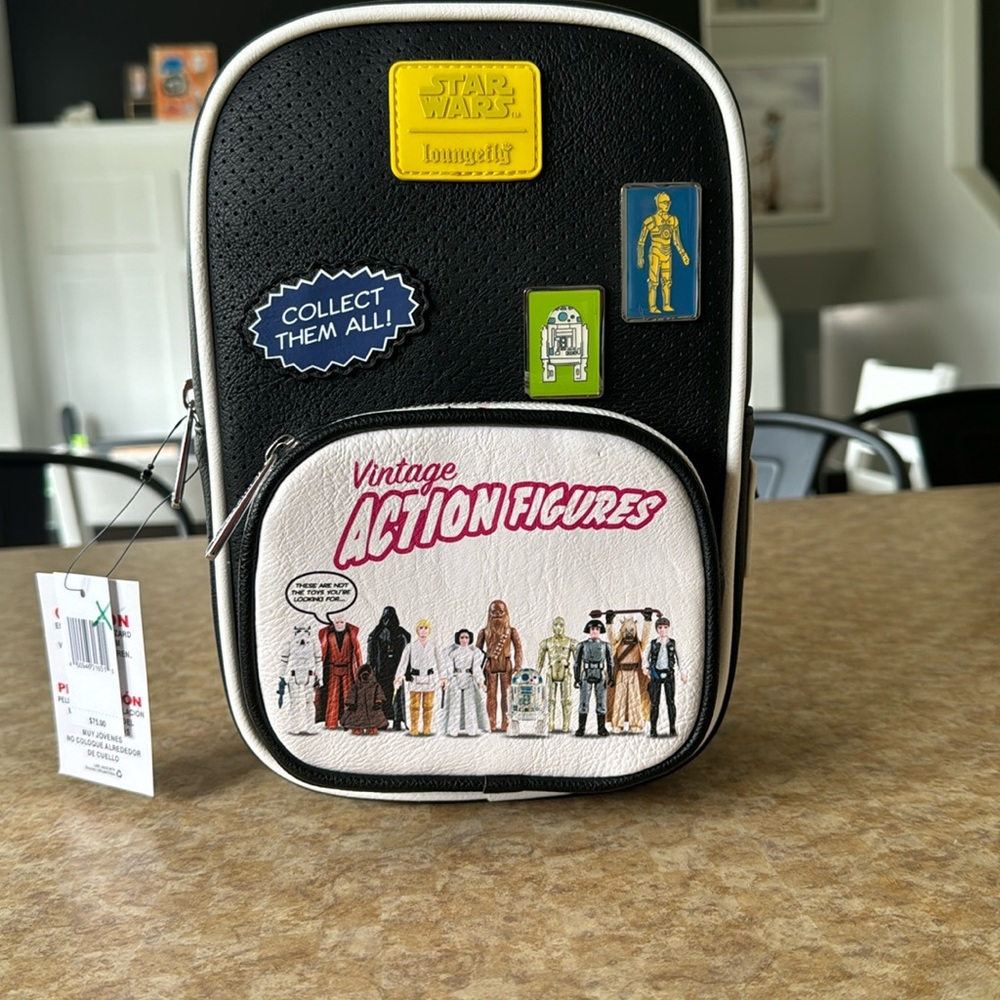 Star Wars Loungefly Action Figures Crossbody Backpack